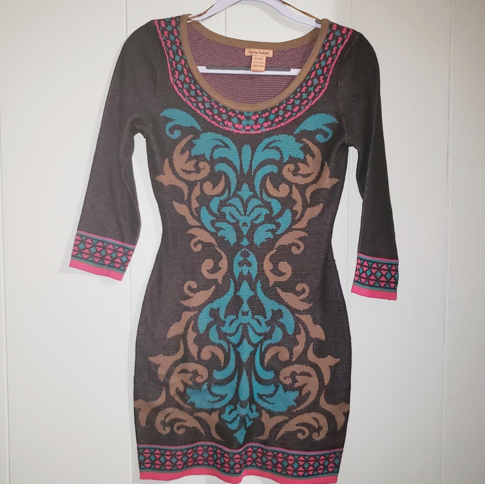 Flying Tomato Bodycon Sweater Dress